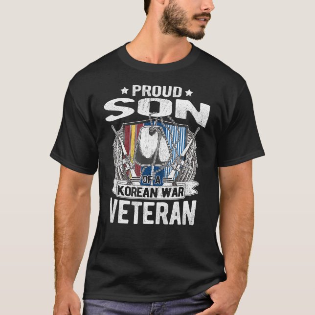 T-shirt  Proud Son Of A Korean War (Devant)