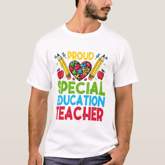 T-shirt Proud Special Education Teacher (Devant)