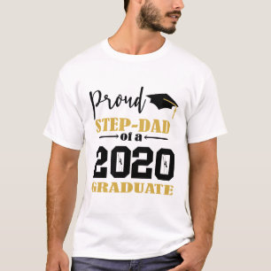 T-shirt Proud Step Dad d'un diplômé de 2020