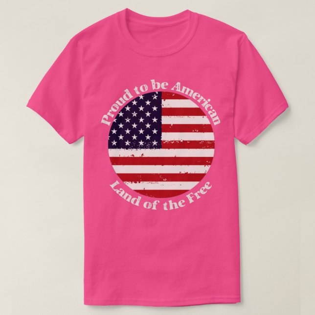 T-shirt Proud to be American (Design devant)