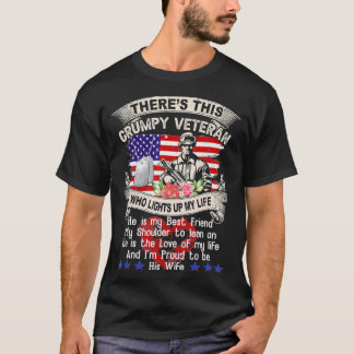 T-shirt Proud Wife of Grumpy Veteran 