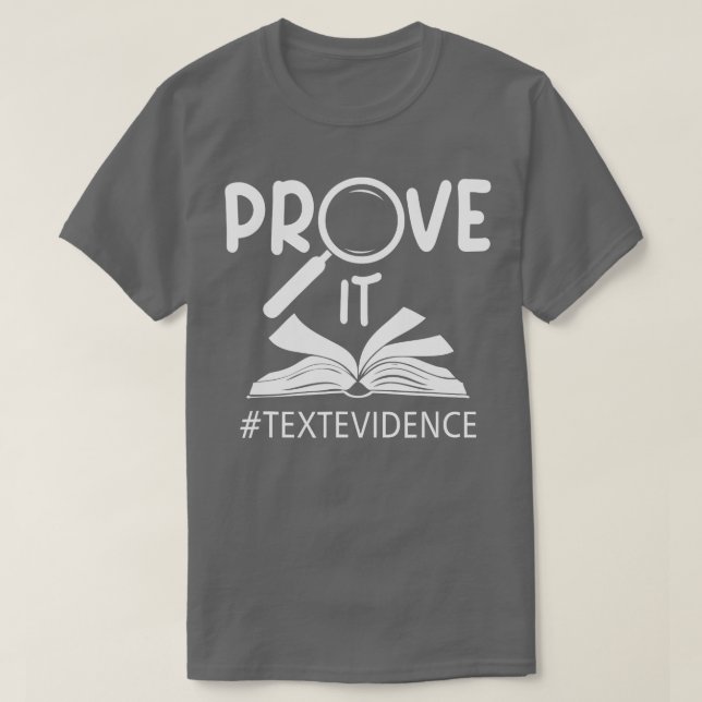 T-shirt Prouvez-lui Texte Témoignages Lecture enseignant P (Design devant)