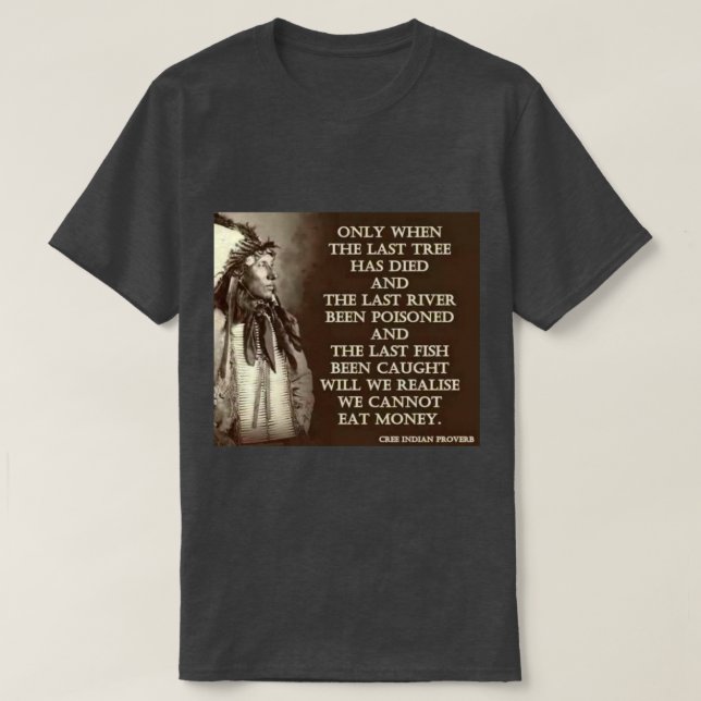 T-shirt Proverbe indien cri 1 (Design devant)