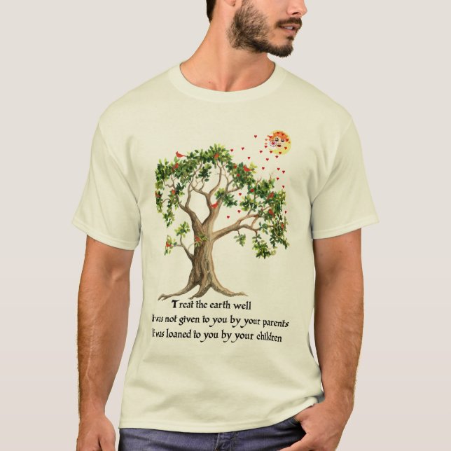 T-shirt Proverbe kenyan de nature (Devant)