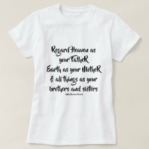 T-shirt Proverbe père, mère, frères et soeurs