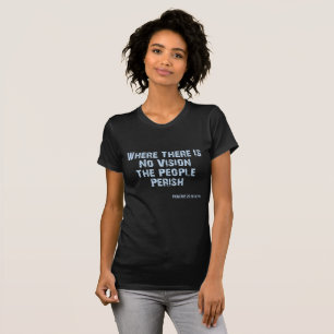 T-shirt Proverbes 29:18 Bible Verse KJV Citer Femmes