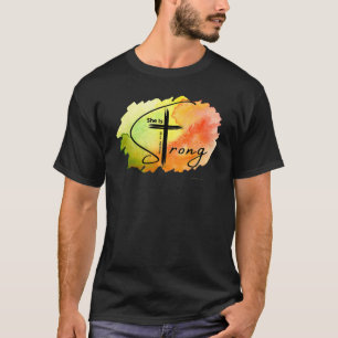 T-shirt Proverbes 3125 Elle est forte Église Bible Jésus D