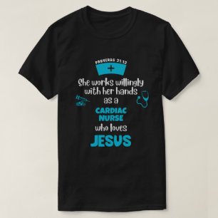 T-shirt Proverbes 31 CARDIAC CHRÉTIEN INFIRMIER