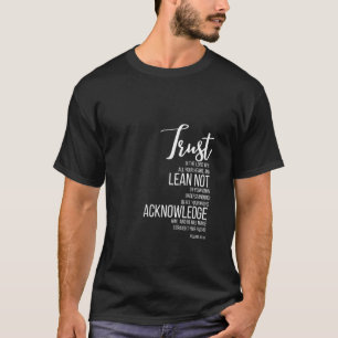 T-shirt Proverbes 35-6 Confiance Dans L'Écriture Du Seigne