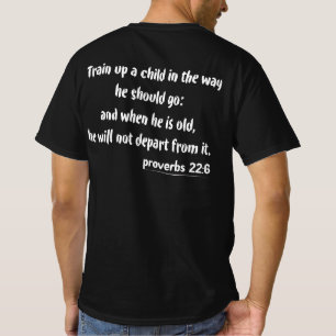 T-shirt Proverbes de formation à la foi 22-6