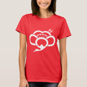 T-shirt Prunier en forme de grue ombrée