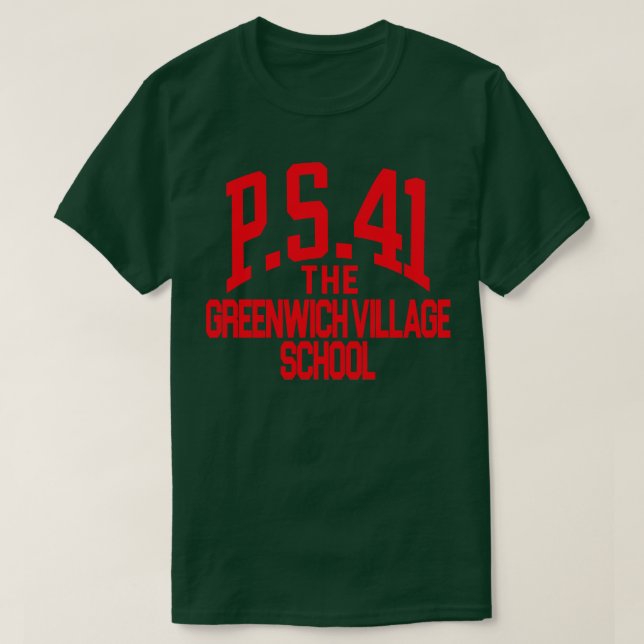 T-shirt PS 41 Greenwich Village School (Design devant)