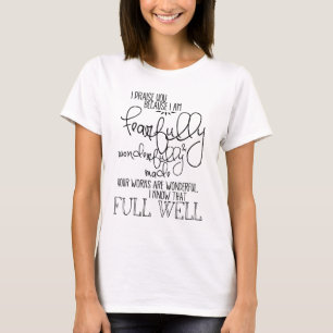 T-shirt Psalm139 craintivement et merveilleusement fait
