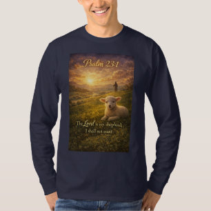 T-shirt Psalm 23:1 Chemise pour hommes à manches longues