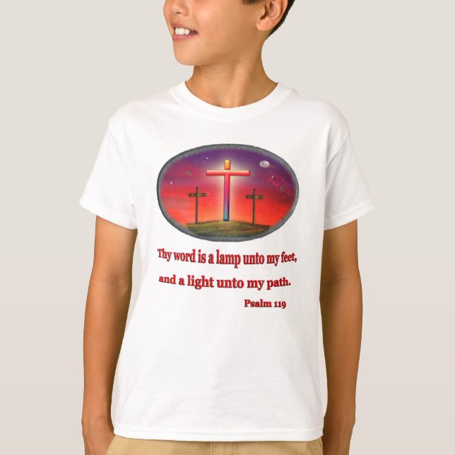 T-shirt psaume 119 vêtements pour filles (Devant)