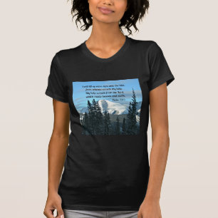 T-shirt Psaume 121:1 Je lèverai mes yeux...
