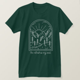 T-shirt Psaume 23 3 Rafraîchit Soul Bible chrétienne Verse
