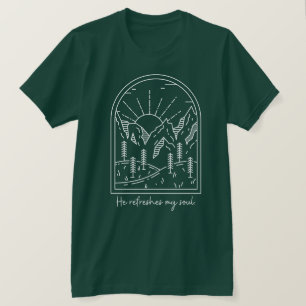 T-shirt Psaume 23 3 Rafraîchit Soul Bible chrétienne Verse