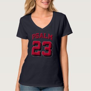T-shirt Psaume 23, Tête de Neige rétro, Bible chrétienne, 