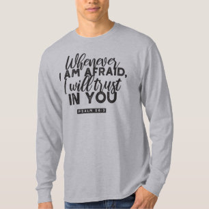 T-shirt Psaume 56:3 Bible Verse Art "Je ferai confiance en