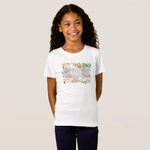T-Shirt Psaume 91 aquarelle écriture art