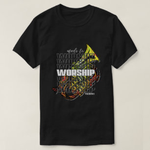 T-shirt Psaume 95 Fait Pour Le Culte Saxophone Chrétien
