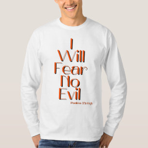 T-shirt Psaumes 23:4 Bible Verse Citation Hommes