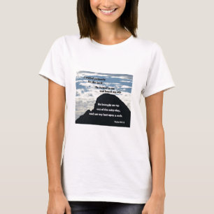 T-shirt Psaumes 40:1,2 J'ai attendu patiemment pour le Sei