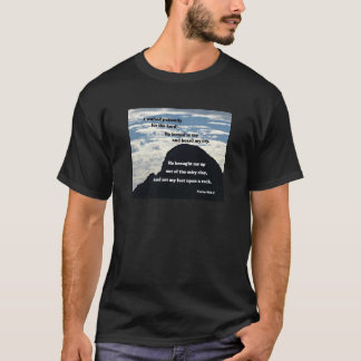 T-shirt Psaumes 40:1,2 J'ai attendu patiemment pour le Sei