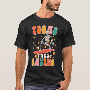 T-shirt Psoas Je Disais Drôle Skeleton Massage Thérapie