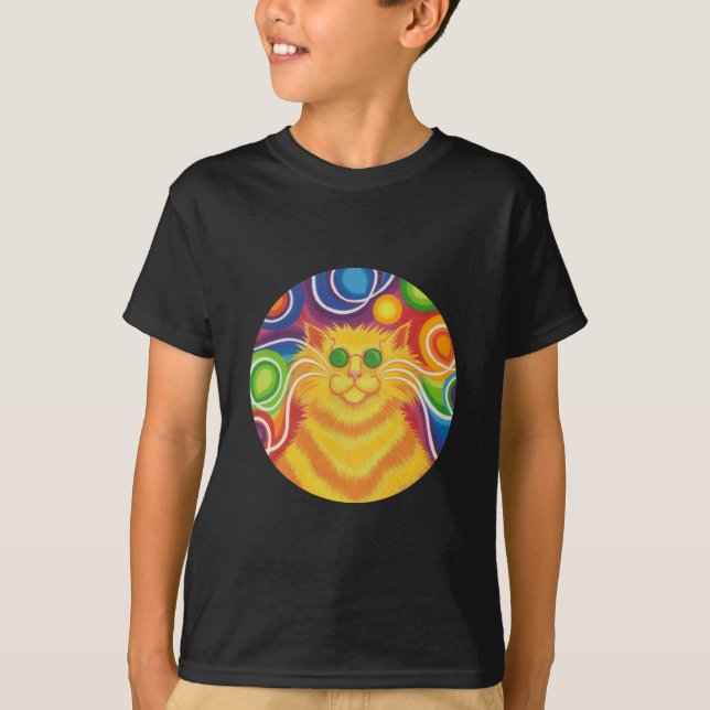 T-shirt 'Psy-cat-delic round 'Super Man !' (Devant)