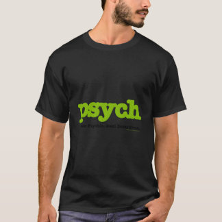 T-shirt Psych faux Psychique Véritable Détectives Crew Cou