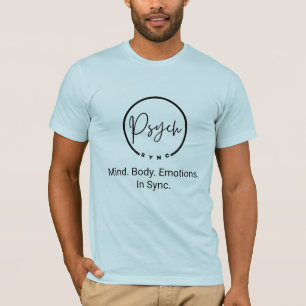T-shirt Psych Sync : Esprit. Corps. Émotion. En phase. T-S
