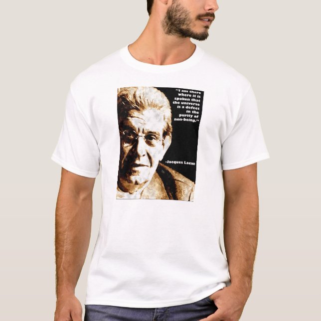 T-shirt Psychanalyse de citation de Lacan (Devant)