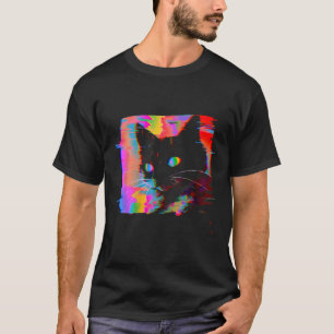 T-shirt Psychedelic Weirdcore Chat Vaporwave Voyage esthét