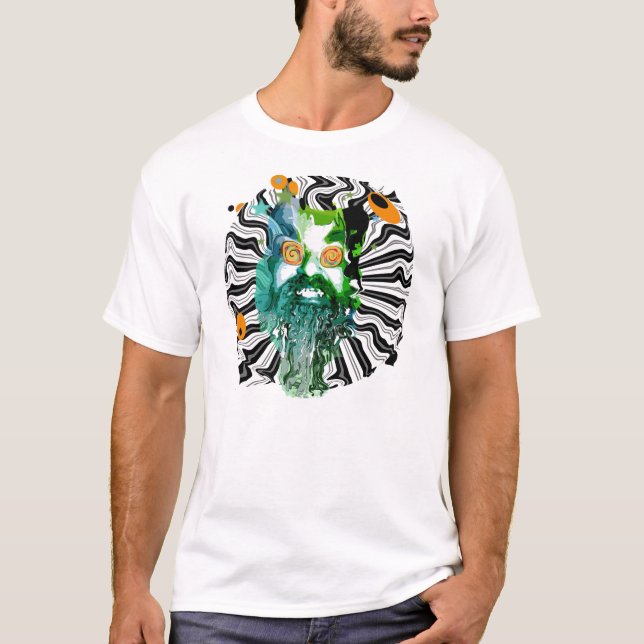 T-shirt psychédélique de lavage de cerveau (Devant)