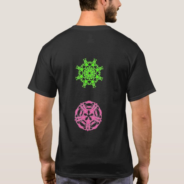 T-shirt psychédélique kaléidoscope fractal (Dos)
