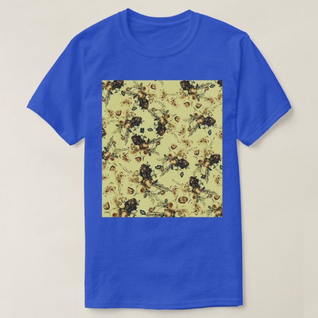 T-shirt Psychédélique look floral ou Motif de fleurs (Design devant)