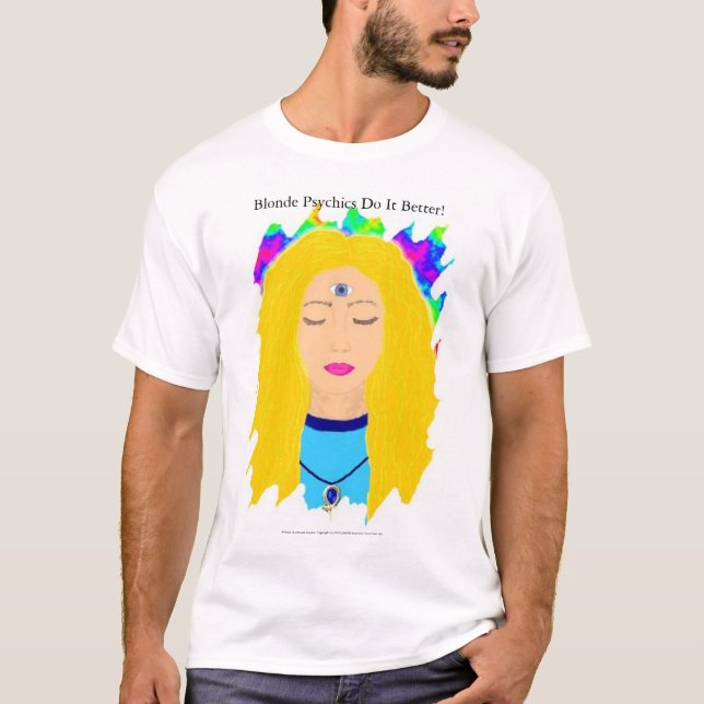 T-shirt Psychics blond il améliorent (Devant)