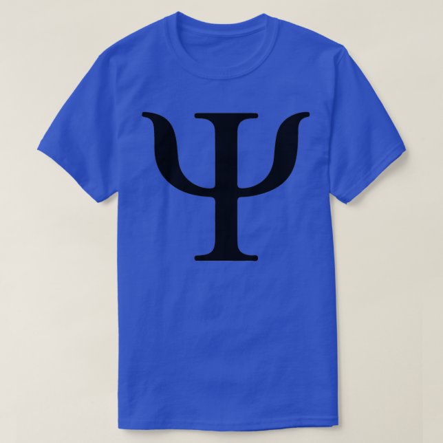 T-shirt psychologie des signes psi (Design devant)