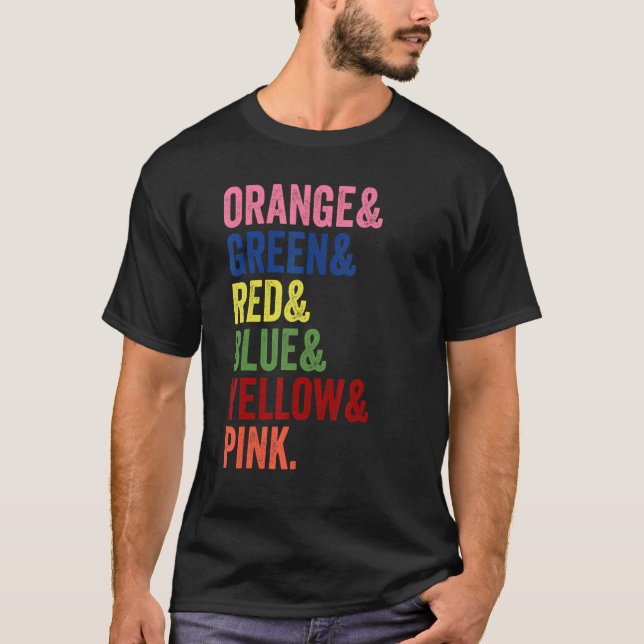 T-shirt Psychologie Humour Stroupe Interférence Color Test (Devant)