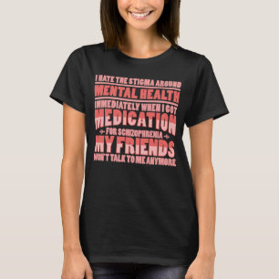 T-shirt Psychologie Médicaments Psychologue Santé mentale