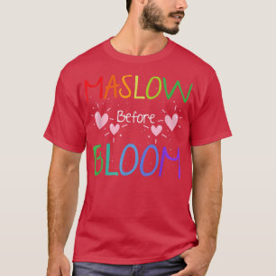T-shirt Psychologue De L'École De Retour Maslow Avant B