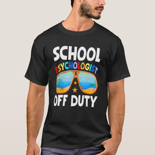 T-shirt Psychologue scolaire Thérapeute de l'école hors se (Devant)