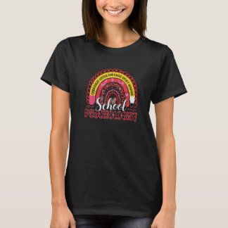 T-shirt Psychologue scolaire Valentine's Day Enseignant Le