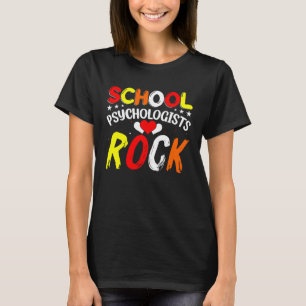 T-shirt Psychologues de l'école Psychologie du rock Profes