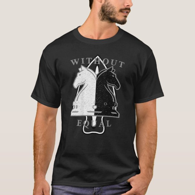 T-shirt PSYOP Throwback Double Knight Back Logo seulement  (Devant)
