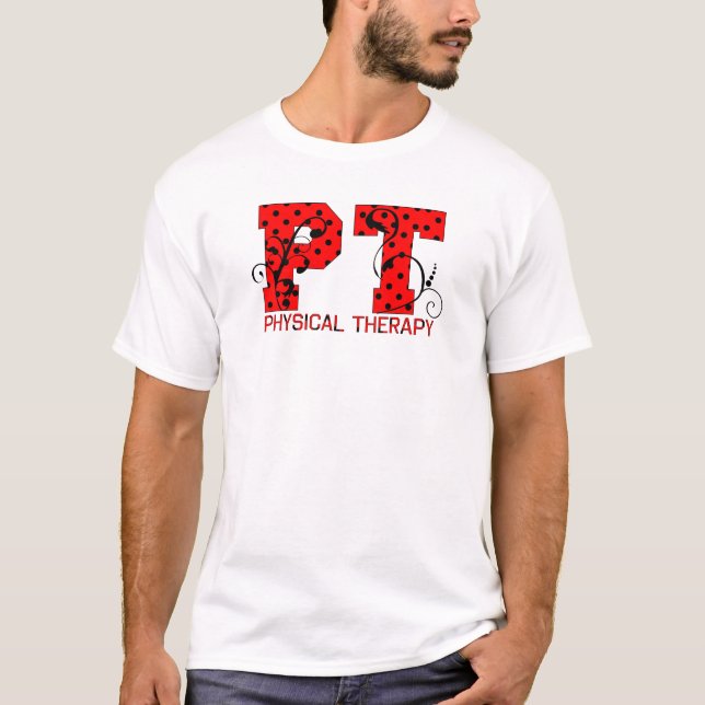 T-shirt PT en Pois rouge et blanc (Devant)