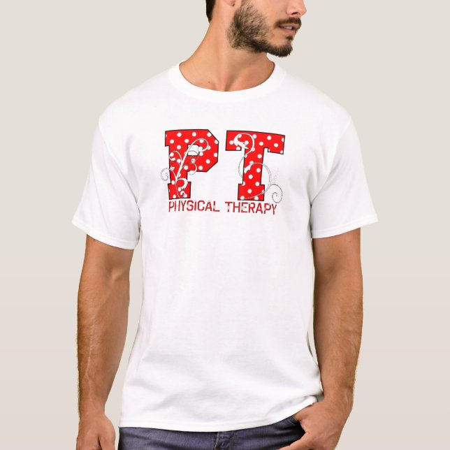 T-shirt PT en Pois rouge et blanc (Devant)