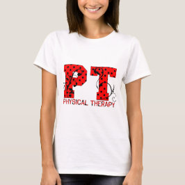 T-shirt PT en Pois rouge et blanc